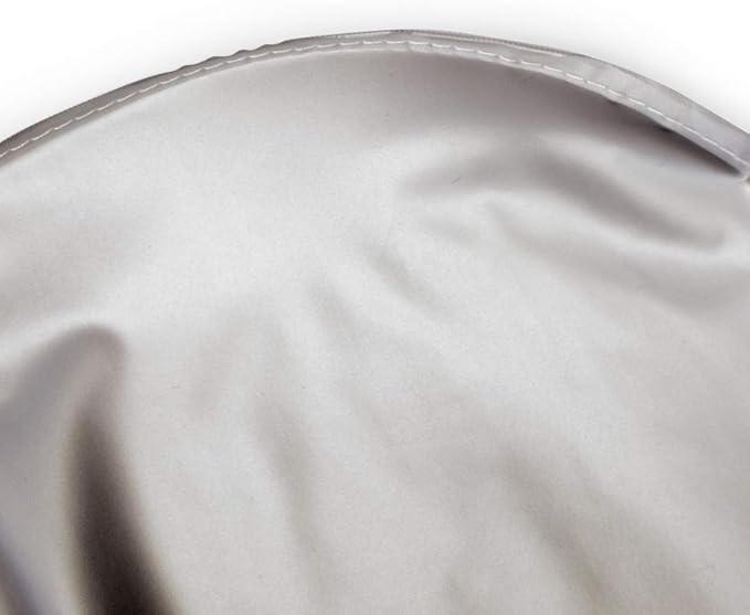 Betty Dain Jumbo Shampoo Cape, 45" W x 54" L, Waterproof and Stain-resistant Vinyl, Soft Nylon Neckband, Touch-and-close Fastener, Machine Washable, Silver