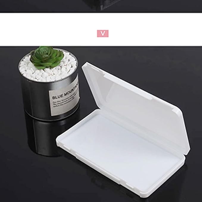 Empty Eyelash Storage Box,Eyelash Storage False Eyelash Display Box can Holds a large number of False Eyelashes Xmas Gift for Girls Makeup Lovers (White)