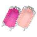 minkissy 2pcs ABS Mini Suitcase Makeup Tool Box for Travel Organizing