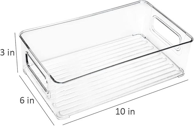 MarsHopper Desktop Organizer, Combination of Large Capacity Storage Acrylic Baskets, Cosmetics, Craft Peripherals, Stationery and Digital Accessories for Office School Home (Clear)
