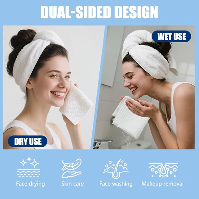 Disposable Face Towels 10"×12" Makeup Remover and Clean Soft and Thick Dry Wipes Facial Tissue XL Towelettes 100 Count