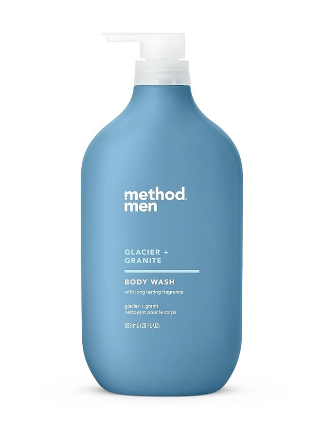 method men's Body Wash, Glacier + Granite - Moisturizes & Cleanses, Made without Parabens or Phthalates, Cruelty-Free, 28 fl oz