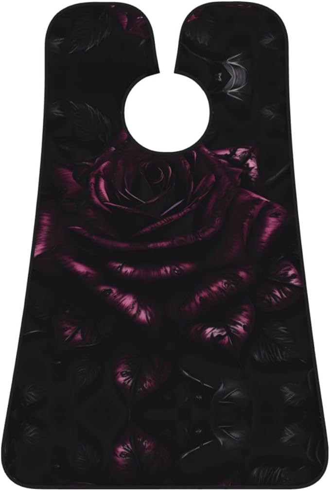 Pinks Cherry Blossoms Print Beard Bib Shaving Apron, Beard Hair Trimming Cape Gift For Dad