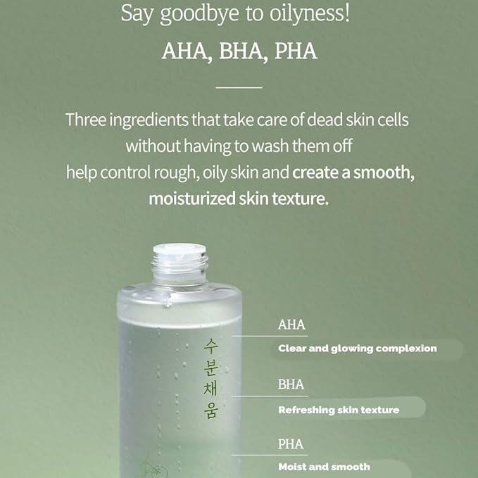 PRETTYSKIN Moisturizing Facial Toner-Gentle Exfoliating & Moisture Boosting Formula – Tomato Extract + Vitamins B, D – for Smooth, Supple Skin 8.45fl.oz (250ml) (Green Tomato AHA BHA PHA)