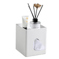 Cretkhp Tissue Box Cover, PU Leather Square Tissue Box Holder with Storage Tray for Bathroom Vanity Countertop Night Stands Bedroom Office Desk, Stylish Tissue Holder Decorative Organizer