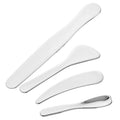4 PCS Mini Metal Makeup Spatula, 4 Styles Multi-functional Stainless Steel Cosmetic Spatula Reusable Skin Care Cosmetic Spatulas Facial Applicator Tool for Face Mask Cream Lotions Moisturizers