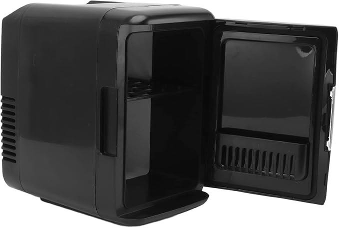 4L 6 Can Mini Fridge Cooler Warmer Car Mini Portable Fridge for Cosmetics Baby Food & Drinks with Removable Shelf for Home Office Travel (US Plug)