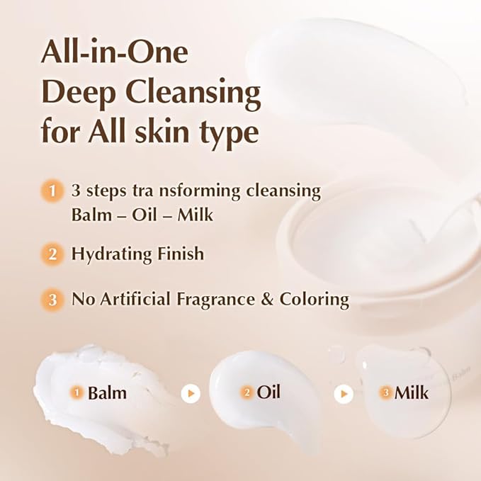 UIQ Biome Barrier Collagen Firming Cleansing Balm, Deep Pore & Waterproof Makeup Remover, Microbiome Skincare, 100ml / 3.38 fl.oz
