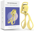 Heated Eyelash Curler, Fast 5s Heat up, 24 Hours Long Lasting, Rechargeable Electric Lash Curler, Temperature Control, Safe Anti-Burn Eye Lash Curler, Quick Natural Curling Lashes (Yellow)