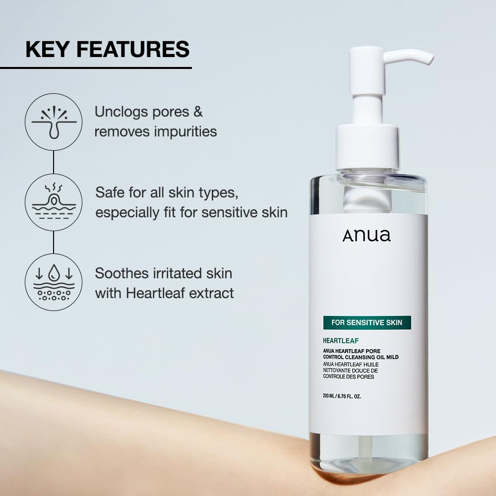 ANUA Heartleaf Pore Cleansing Oil Mild, 6.76 fl oz
