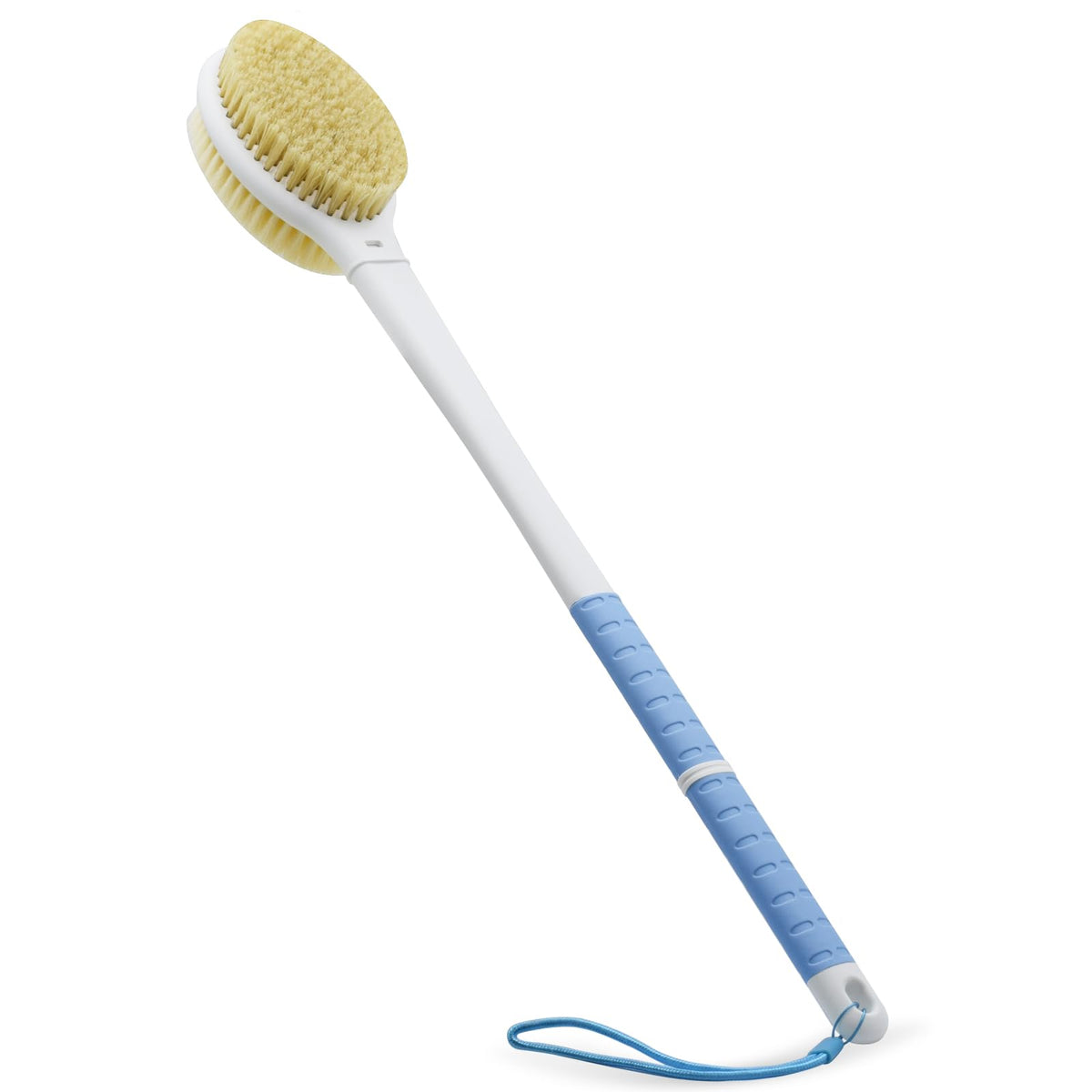 Shower Brush with Soft & Stiff Bristles,Back Scrubber Bath Body Exfoliator