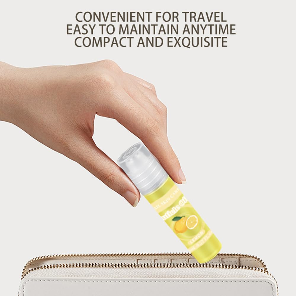 SULLMAR 5pcs Cuticle Oil Roller Nourishing Moisturizing Roll On Cuticle Oil for Convenient Portable Nail Rollerball for On the Go Hydration and Care