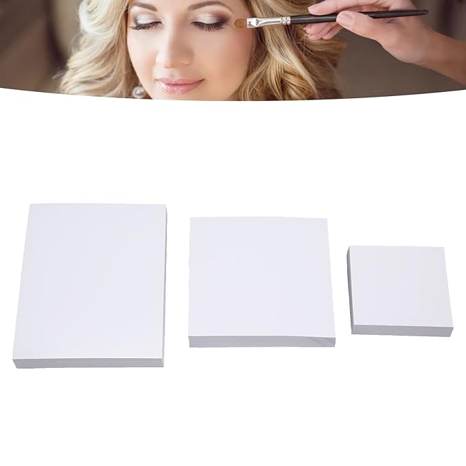 Disposable Makeup Mixing Palette,150 Sheets Cosmetic Mixing Papers for Nail Art Pigment Blending,3 Sizes,Makeup Artist Must Haves