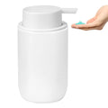 TOOZFO Soap Liquid Dispenser Ceramic with Easy-to-Press Pump Hand Liquid Dispenser for Shampoo Bathroom Countertop 13.5 oz