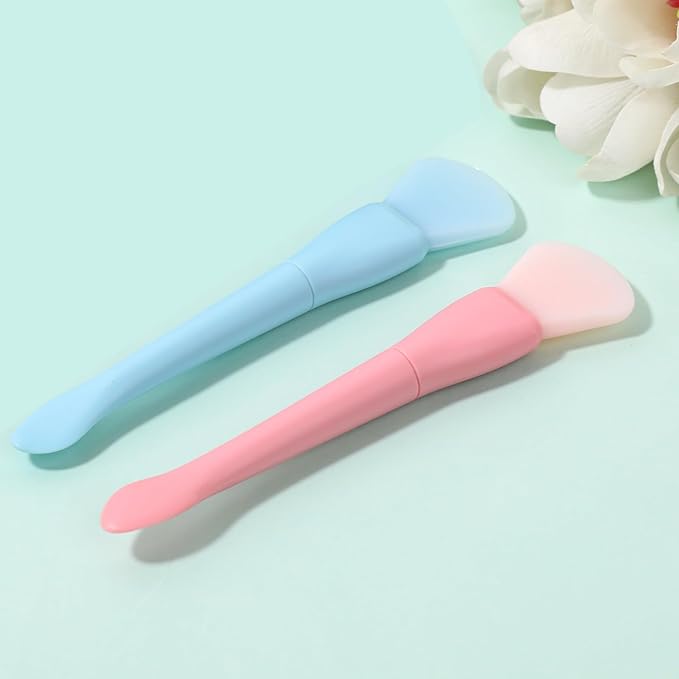 2 Pcs Silicone Face Mask Applicator, Double Head Skin Care Brush