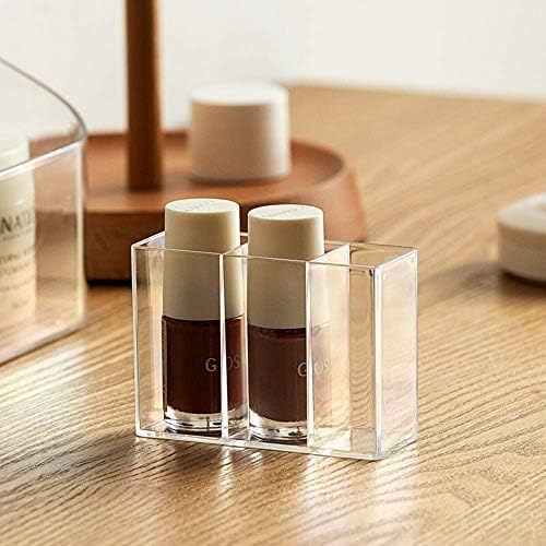 Makeup Tray Holder Organizer Cosmetic Display Case Tabletop Desktop Vanity Countertop Bathroom Wall Cabinet Medicine Storage Box 9 Dividers 2 Removable Women Ladies Girls Gifts Crystal Clear 1 PACK