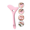 Eyeliner Stencils Wing Tips, Silicone Eyeliner Aid, Lipstick Wearing Aid, Face Cream/Mask Applicator, Easy Makeup Tool, Reusable
