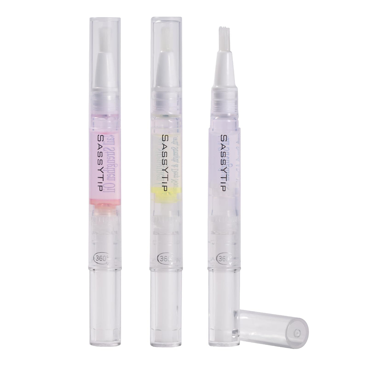 Nail Strengthen Oil Pen | Fast-Absorbing Cuticle Oil with Biotin & Ginseng | For Brittle & Peeling Nails | Jasmine, Rose, Lemon Scents | Home, Office, Travel Use