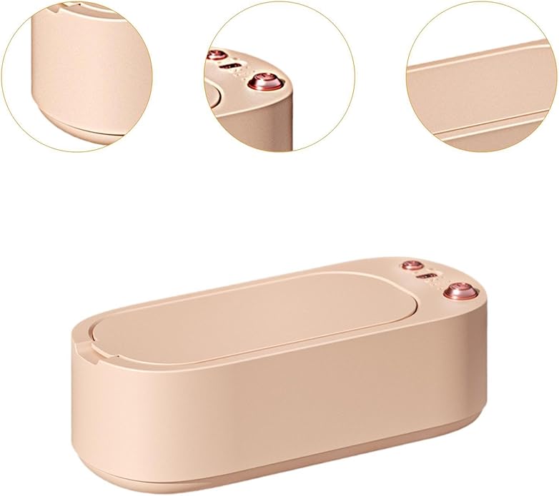 FerneeButy Jewelry Cleaner Glasses Cleaner Tool 600 ml Tank Vibration Cleaning Machine for Necklaces Earrings Eyeglasses Makeup Brushes-