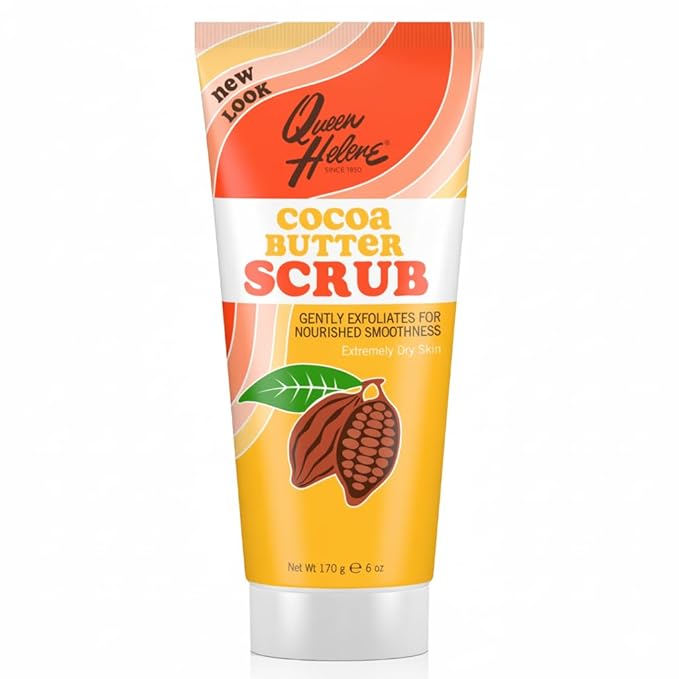 Para Laboratories Queen Helene Soothing Cocoa Butter Natural Facial Scrub, 6 Ounce Tube (87795)