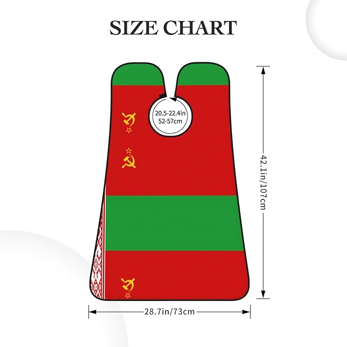 Flag Of Bangladesh Print Beard Bib Shaving Apron, Beard Hair Trimming Cape Gift For Dad