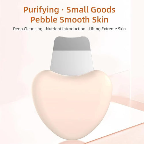 1 Pcs Blackhead Remover Tools, Silicone Face Scraper for Deep Cleansing, Nose Blackhead Remover for Women Men - Heart-Shaped - Beige