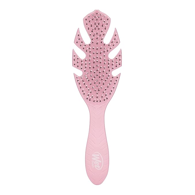 Wet Brush Go Green Hair Detangler Brush, Pink - Detangling Hair Brush - Ultra-Soft IntelliFlex Bristles Glide Through Tangles & Gently Loosens Knots While Minimizing Pain, Split Ends & Breakage