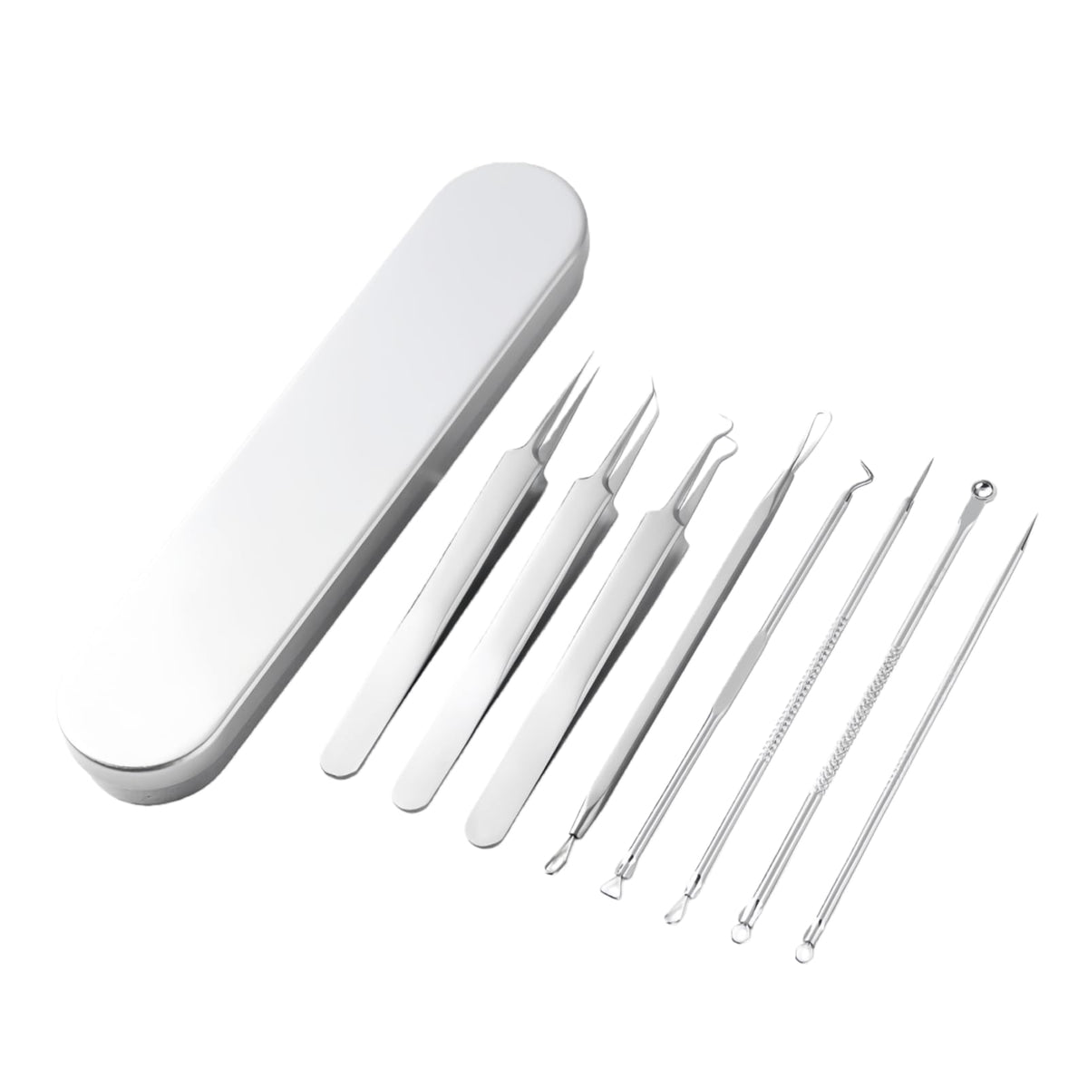 7 Pcs Blackhead Remover Comedone Extractor, Acne Removal Kit, Manual Pimple Popper Tool for Quick and Easy Removal of Pimples, Blackheads on Forehead, Facial and Nose (7 Pack)
