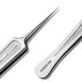 MR.GREEN Ingrown Hair Tweezers Needle Nose Pointed Tips Tweezers For Eyebrows Splinters Blackhead Removal Acne Clip Extractor (Long)