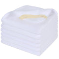 SINLAND Microfiber Facial Cloths Fast Drying Washcloth 12inch x 12inch White 6 pack