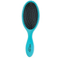 CALA Wet-N-Dry Hair Detangler Brush, Turquoise, Soft Flexible Bristles for Wet or Dry Hair, Helps Reduce Snagging & Breakage, Smooths Frizz, Adds Shine, Easy Grip