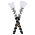 LORMAY 2 Pcs Soft Silicone Face Mask Brush for Mud Clay Jelly Facial Mask