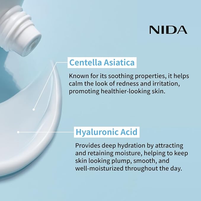 NIDA Youthful Formula™ Ultimate Moisturizing Cream | Centella Asiatica, Niacinamide, Hyaluronic Acid, Collagen | Wrinkles, Fine Lines, Dark Spots, Dry Skin, Redness | 3.38 fl. oz., 100ml (New Formula)