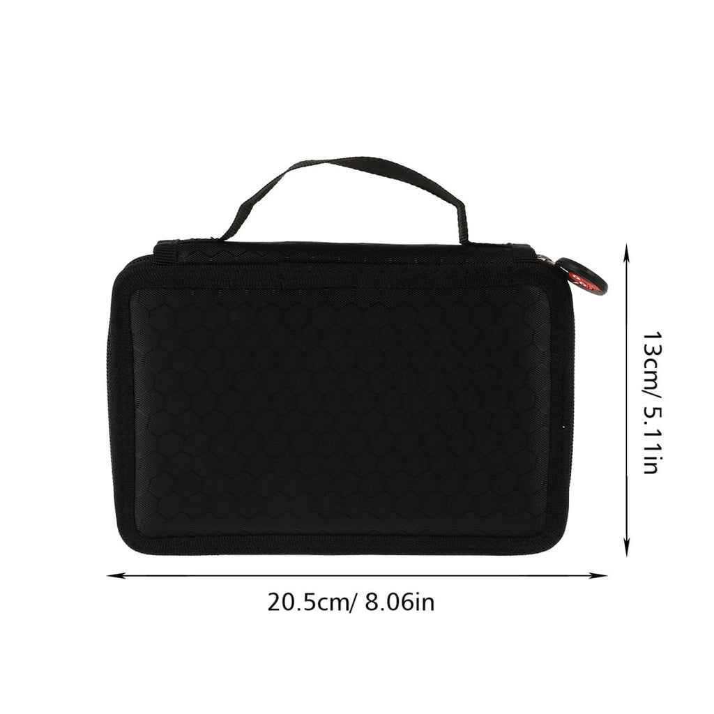DOITOOL Nail Brush Organizer Case, Travel Manicure Bag, Holds 35 Brushes