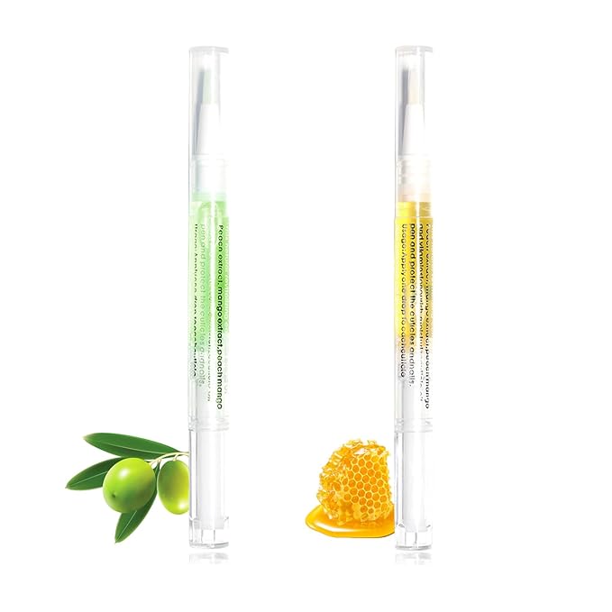 BEVINAS Nail Cuticle Oil (Olive Honey) Revitalize and Strengthen Your Nails with Finger Secret Premium Nail Nutrient Oils - The Ultimate Nail Care Solution with Unique Revitalizing and Complex Blend