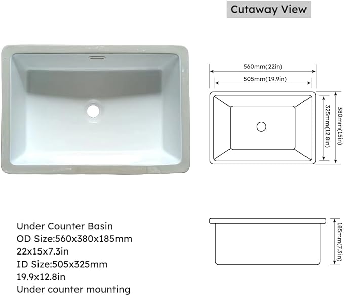 Montary 42" Bathroom Vanity with 43" Sintered Stone Carrara Gold Top, Modern Stylish MDF Bathroom Storage Cabinet, Vanity Set with 2 Doors and One Large Divided Drawer, White (Three Holes)