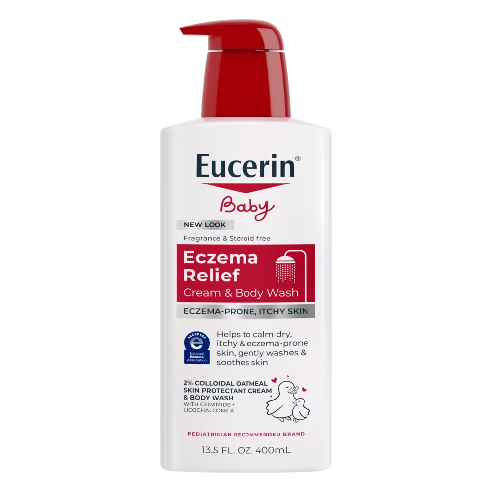 Eucerin Eczema Relief Cream and Body Wash, 13.5 FL OZ