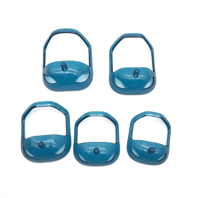 Sasha Square Goatee Beard Shaper Template for Men, Goatee & Beard Trimming Shaving Kit, Saves Time (Blue)