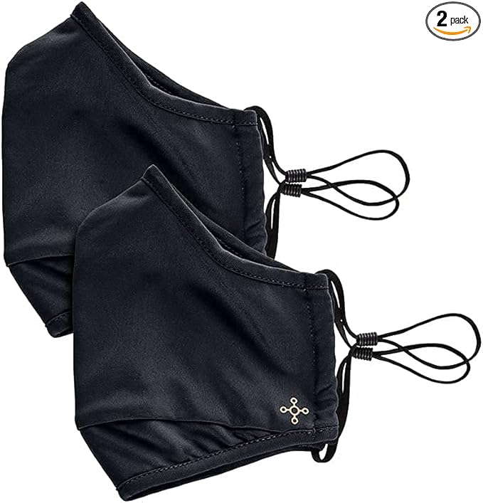 Tommie Copper Community Wear Face Masks I Double Lined, Copper Infused, Ear Straps & Nose Wire, Face Covering (Pack of 2)