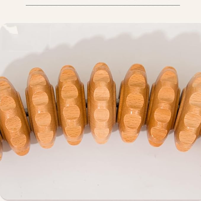 GXLWDZA Curved Wood Therapy Massage Roller Tools, Wooden Fascia Massage Roller, Wood Body Sculpting Tools