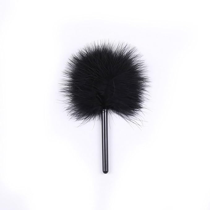 HIPLAYGIRL Easy Makeup Powder Brush-Soft Fluffy Turkey Villus, Craft, Natural Powder-Throwing Puff Beauty Tool (White)