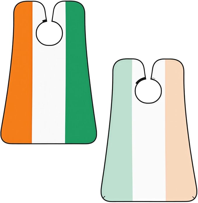 YQxwJL Flag Of Cote D'Ivoire Print Beard Bib Shaving Apron, Beard Hair Trimming Cape Gift For Dad