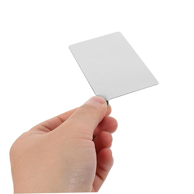 Stainless Steel Makeup Palette Mixing Trays for Blending Liquid Foundation Mini Spatula for Cosmetics