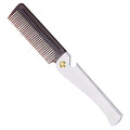 Avenoir Stainless Steel Folding Pocket Comb, Silver