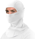 ROCKBROS Cold Weather Balaclava Ski Mask for Men Windproof Thermal Winter Scarf Mask Women Neck Warmer Hood for Cycling (White)
