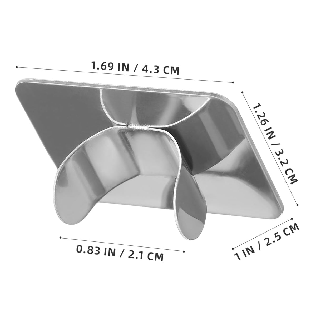 2PCS Nail Art Palette Stainless Steel Makeup Mixing Palette Ring Nail DIY Art Design Paint Color Mixing Metal Tool