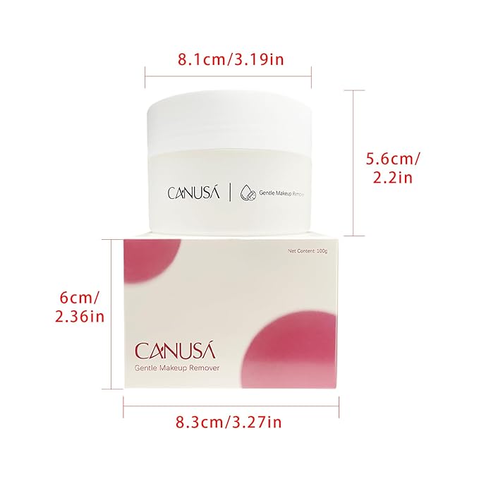 Gentle Makeup Remover Cleansing Balm, Rose & White Tea Scented Facial Cleanser with Magnetic Spoon, No Emulsification Needed, Hydrating Makeup Melting Balm for Sensitive Skin (100g / 3.4oz)