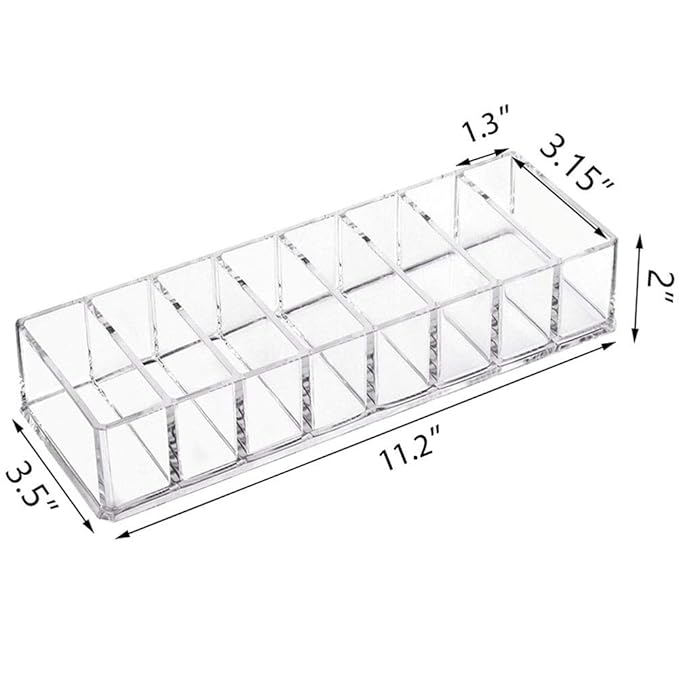 Weiai Clear Acrylic Compact Makeup Organizer Blush Eyeshadow Powder Vanity Holder