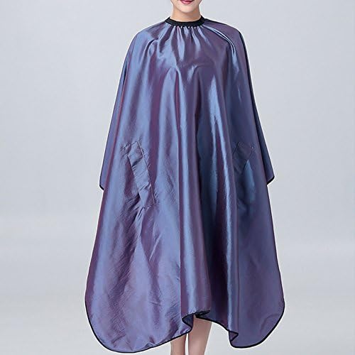 OLizee Hair Cutting Cape with Sleeves, Water-Resistant Salon Barber Cape Gown for Adults, Haircut Hairdressing Apron with Adjustable Neck Closure, 57 x 63 in, (Purple)