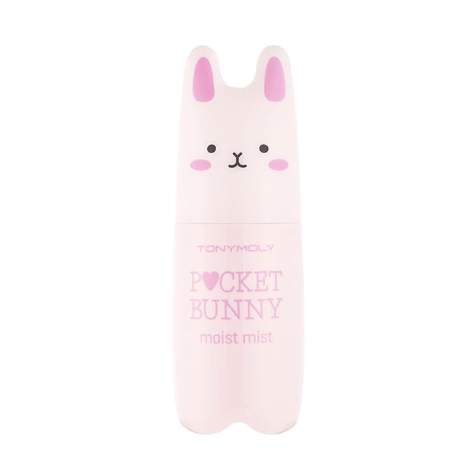TONYMOLY Pocket Bunny Facial Mist - Hydrating Moisturizer Spray for Moisture & Refreshment, Travel Size, Soothing & Lightweight, Korean Skincare Face Mist, Peach